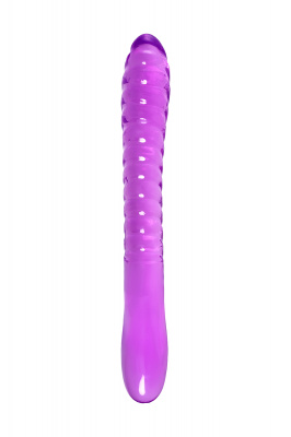 Двусторонний фаллоимитатор A-Toys by TOYFA Frica, TPE, фиолетовый, 23 см арт. 762008